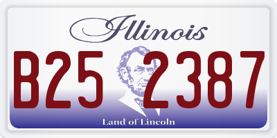 IL license plate B252387