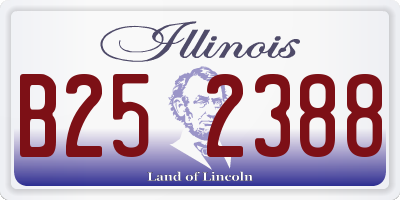 IL license plate B252388