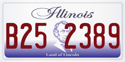 IL license plate B252389