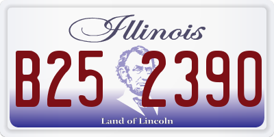 IL license plate B252390