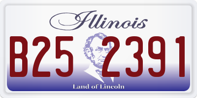 IL license plate B252391
