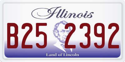 IL license plate B252392