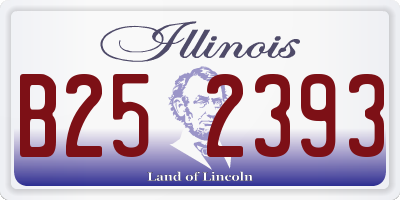 IL license plate B252393