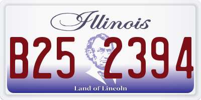 IL license plate B252394