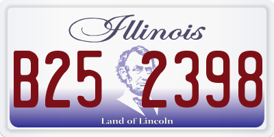 IL license plate B252398