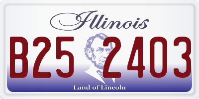 IL license plate B252403