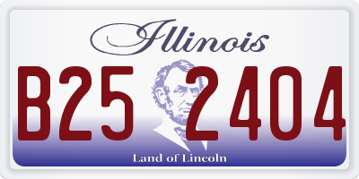 IL license plate B252404
