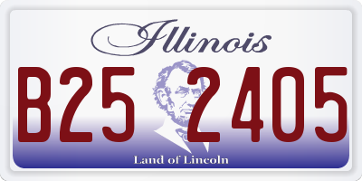 IL license plate B252405