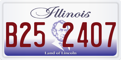 IL license plate B252407