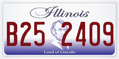 IL license plate B252409