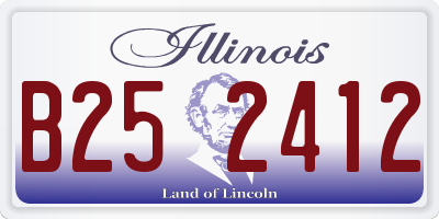 IL license plate B252412