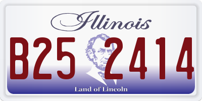 IL license plate B252414