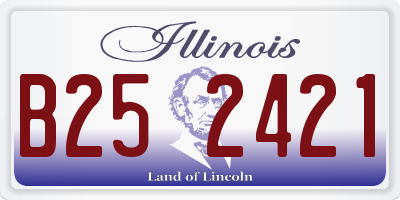 IL license plate B252421