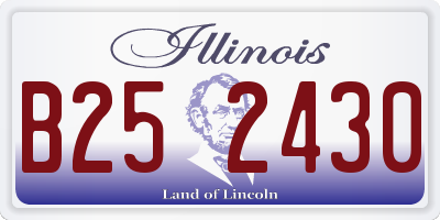 IL license plate B252430