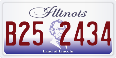 IL license plate B252434