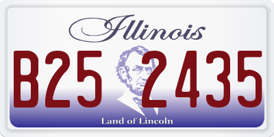 IL license plate B252435