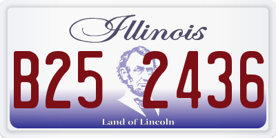 IL license plate B252436