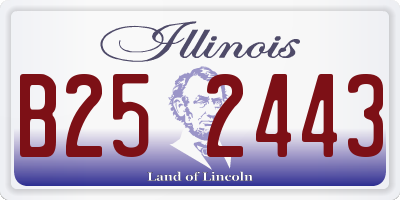 IL license plate B252443
