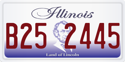 IL license plate B252445
