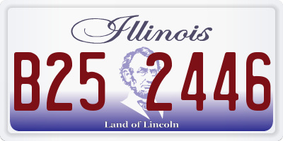 IL license plate B252446