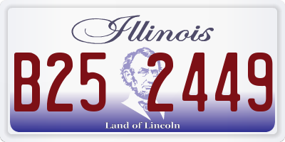 IL license plate B252449