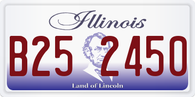 IL license plate B252450
