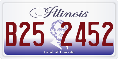 IL license plate B252452