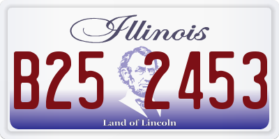 IL license plate B252453