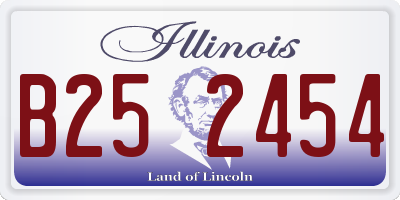 IL license plate B252454