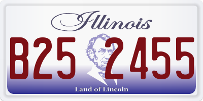 IL license plate B252455