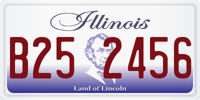 IL license plate B252456