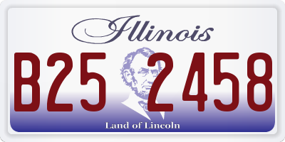 IL license plate B252458