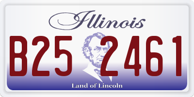 IL license plate B252461