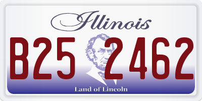 IL license plate B252462