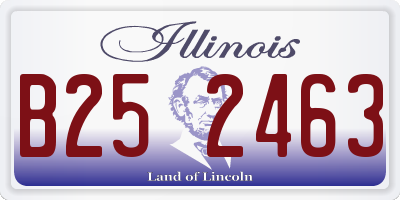 IL license plate B252463