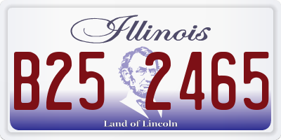 IL license plate B252465