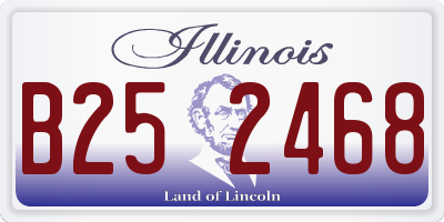 IL license plate B252468