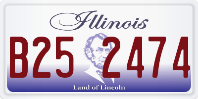 IL license plate B252474