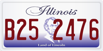 IL license plate B252476
