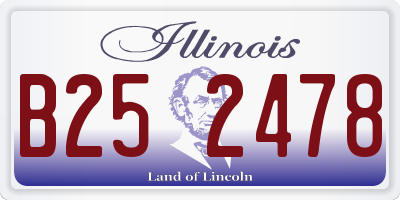 IL license plate B252478