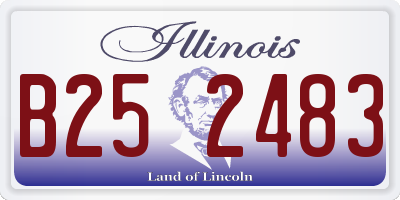 IL license plate B252483