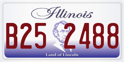 IL license plate B252488