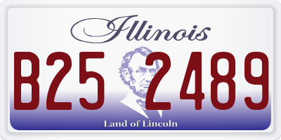 IL license plate B252489