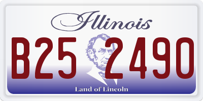 IL license plate B252490