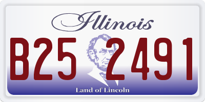 IL license plate B252491