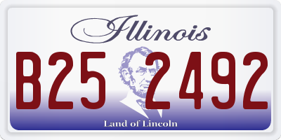 IL license plate B252492