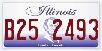 IL license plate B252493