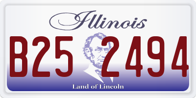 IL license plate B252494