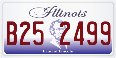 IL license plate B252499