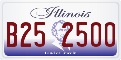 IL license plate B252500